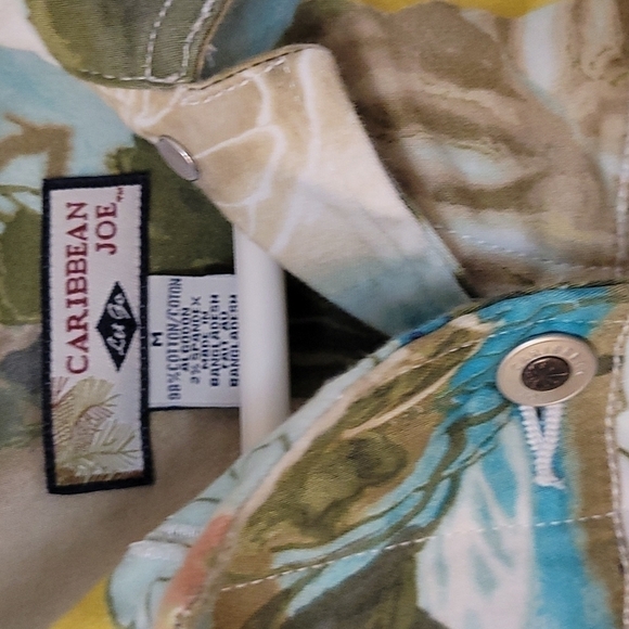 Caribbean JOE Hawaiian Tropical Floral Lightweight Festival Jacket Medium - Picture 4 of 9